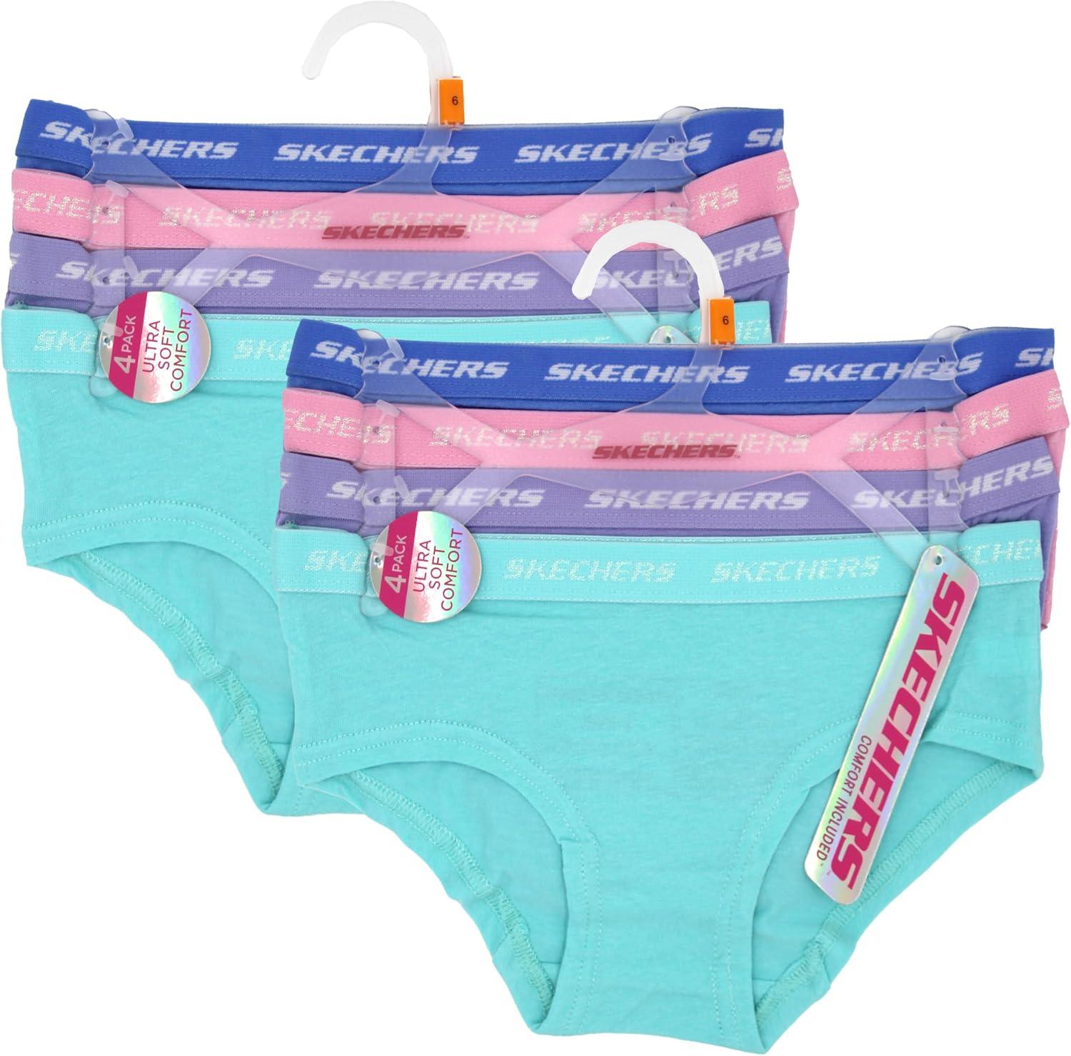 imageSkechers Girls Amazon Exclusive Combed Cotton Blend Panties with Unique Prints and Pack Sizes 23t 4 6 8 and 108pack Color Core