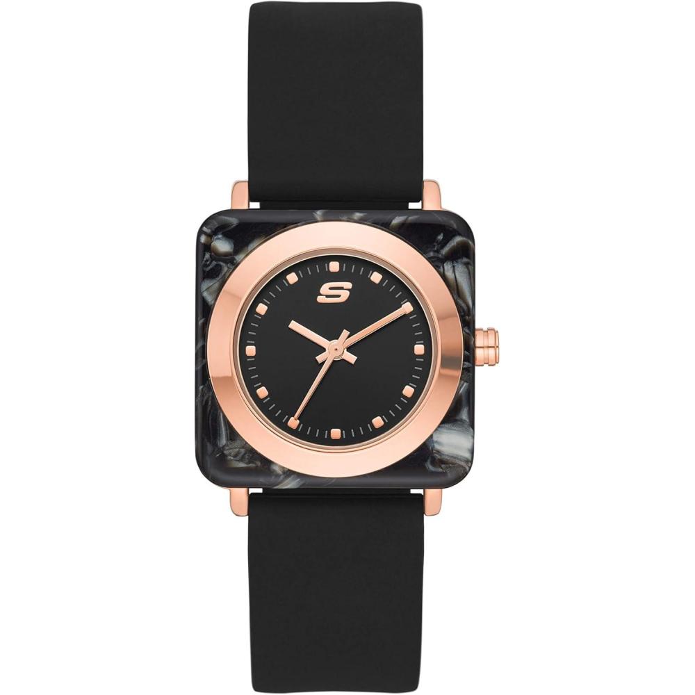 imageSkechers Analog Dress Watch for WomenCalabar Rose GoldBlack