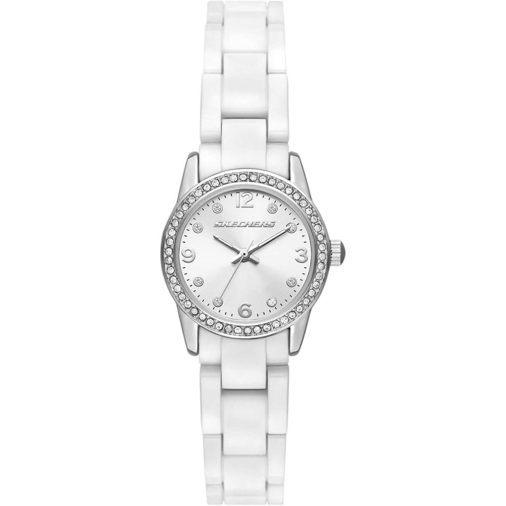 imageSkechers Analog Dress Watch for WomenSilver  White