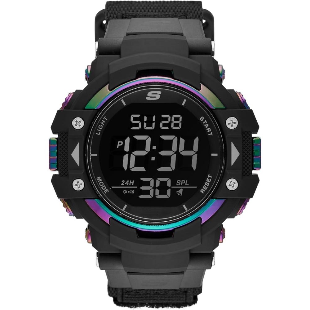 imageSkechers Digital Sports Watch for MenKeats BlackMulti