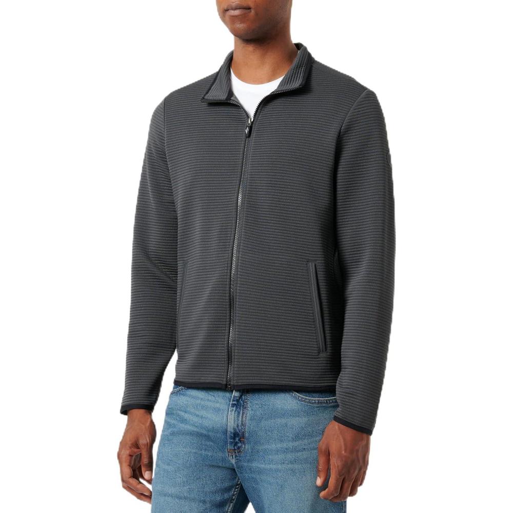 imageSkechers Mens Cozy Fit Hoodless Hoodie Ottoman JacketAsphalt
