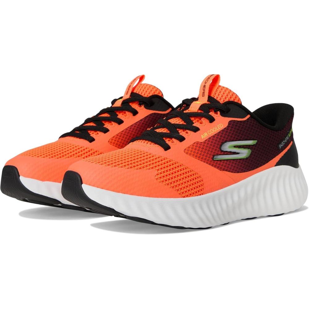 imageSkechers Mens Go Run Now Starfuse Hands Free Slipins SneakerOrangeBlack
