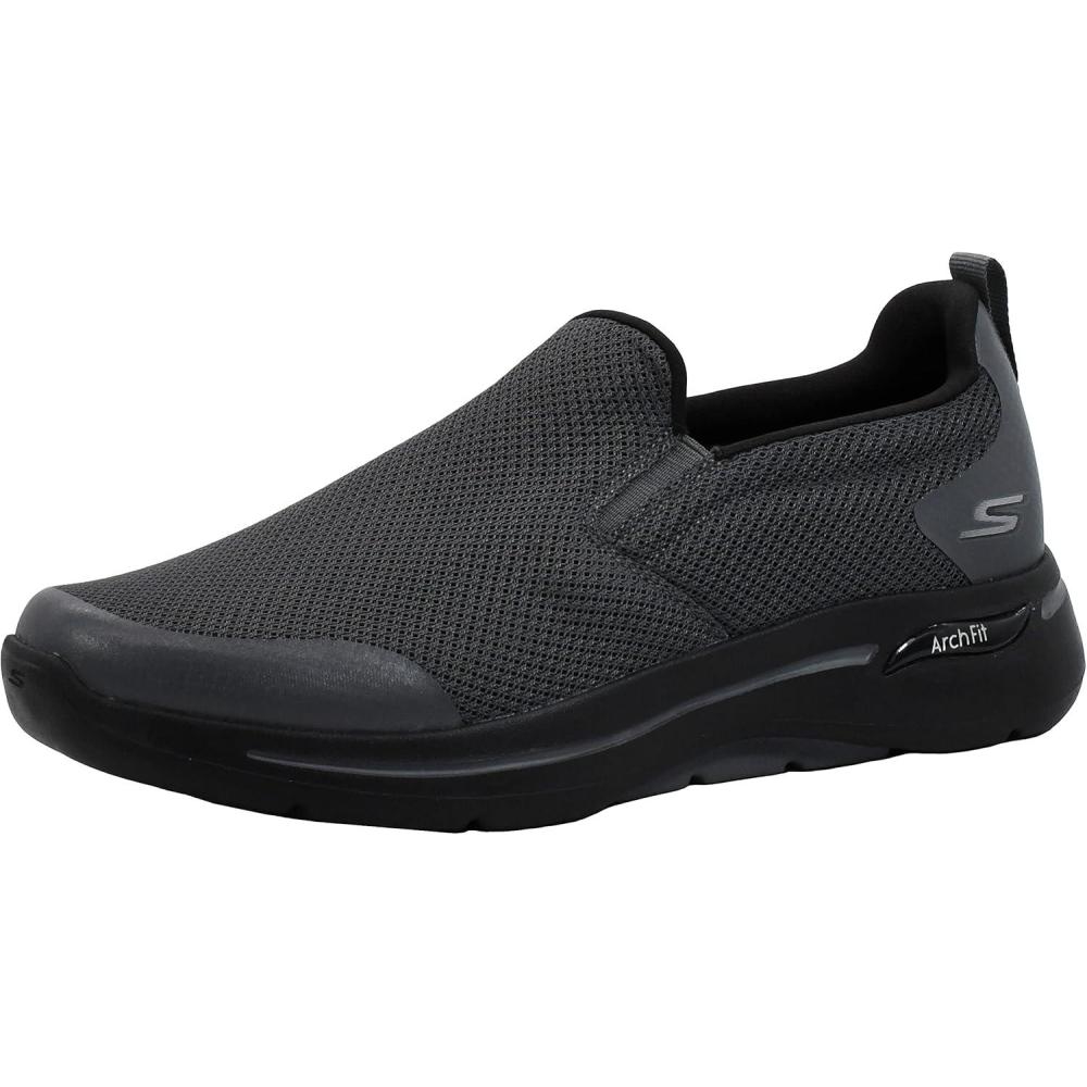 imageSkechers Mens Go Walk Arch Fit  Togpath SneakerCharcoalBlack