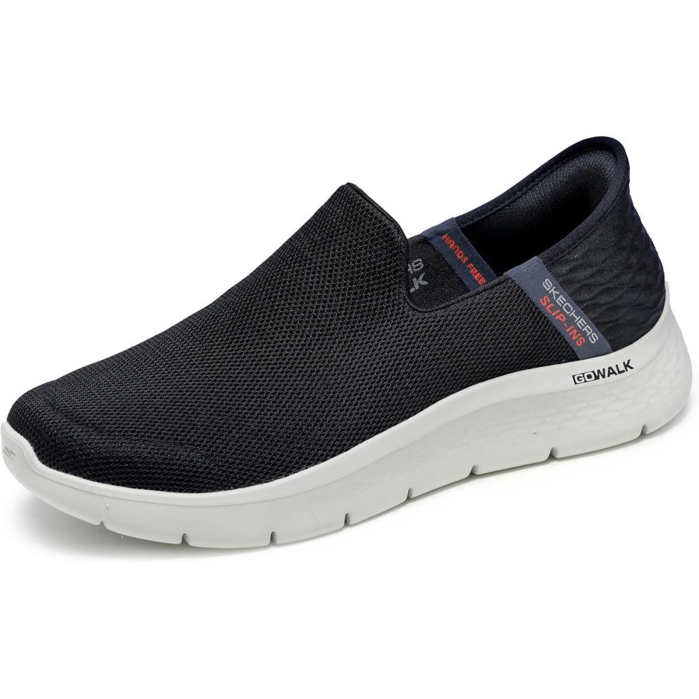 imageSkechers Mens Gowalk Flex Hands Free Slipins Athletic Slipon Casual Walking Shoes SneakerBlackGrey