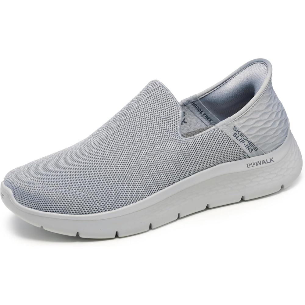 imageSkechers Mens Gowalk Flex Hands Free Slipins Athletic Slipon Casual Walking Shoes SneakerLight Gray