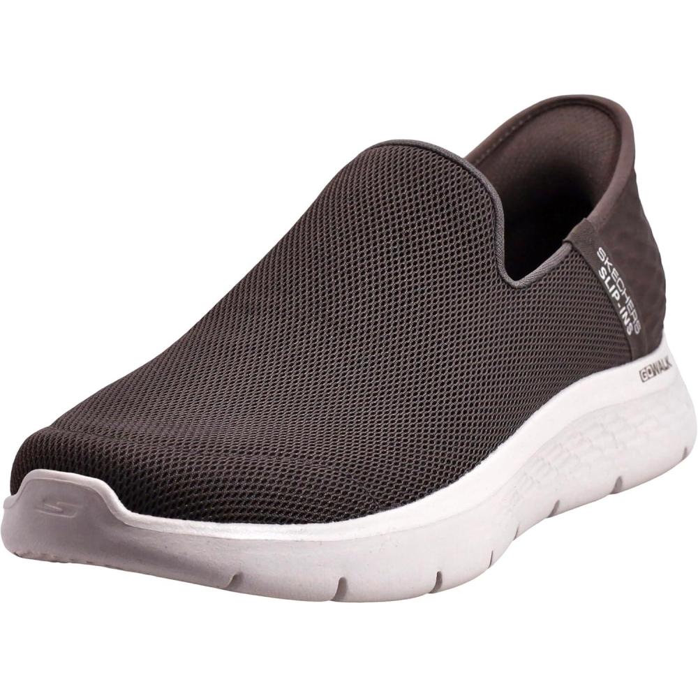 imageSkechers Mens Gowalk Flex Hands Free Slipins Athletic Slipon Casual Walking Shoes SneakerTaupeNatural