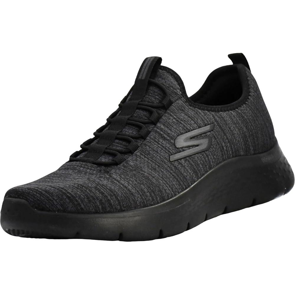 imageSkechers Mens Gowalk FlexAthletic Slipon Casual Walking Shoes with Air Cooled Foam SneakersBlackCharcoal