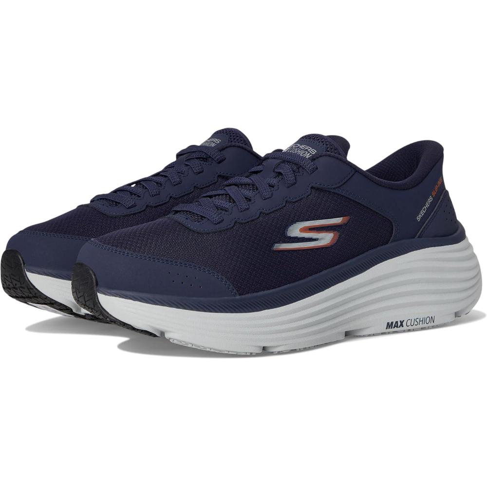 imageSkechers Mens Hands Free Slipins Max Cushioning EndeavourCardova SneakerNavyOrange