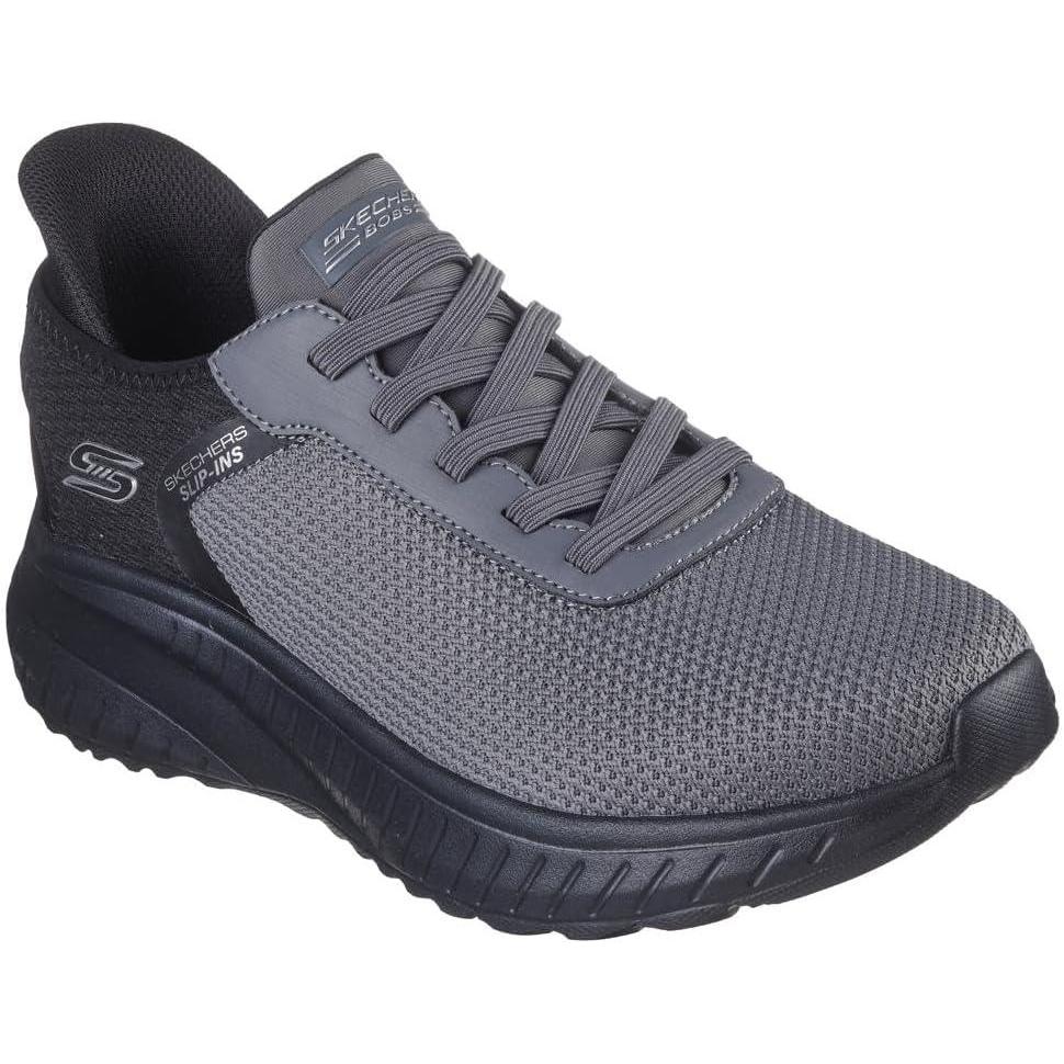 imageSkechers Mens Hands Free Slipins Squad ChaosBalanced Edge SneakerDark Gray