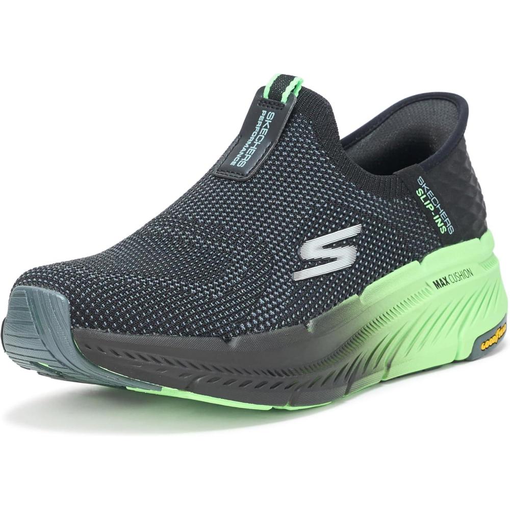 imageSkechers Mens Max Cushioning Premier 20 Slipins SneakersBlackLime