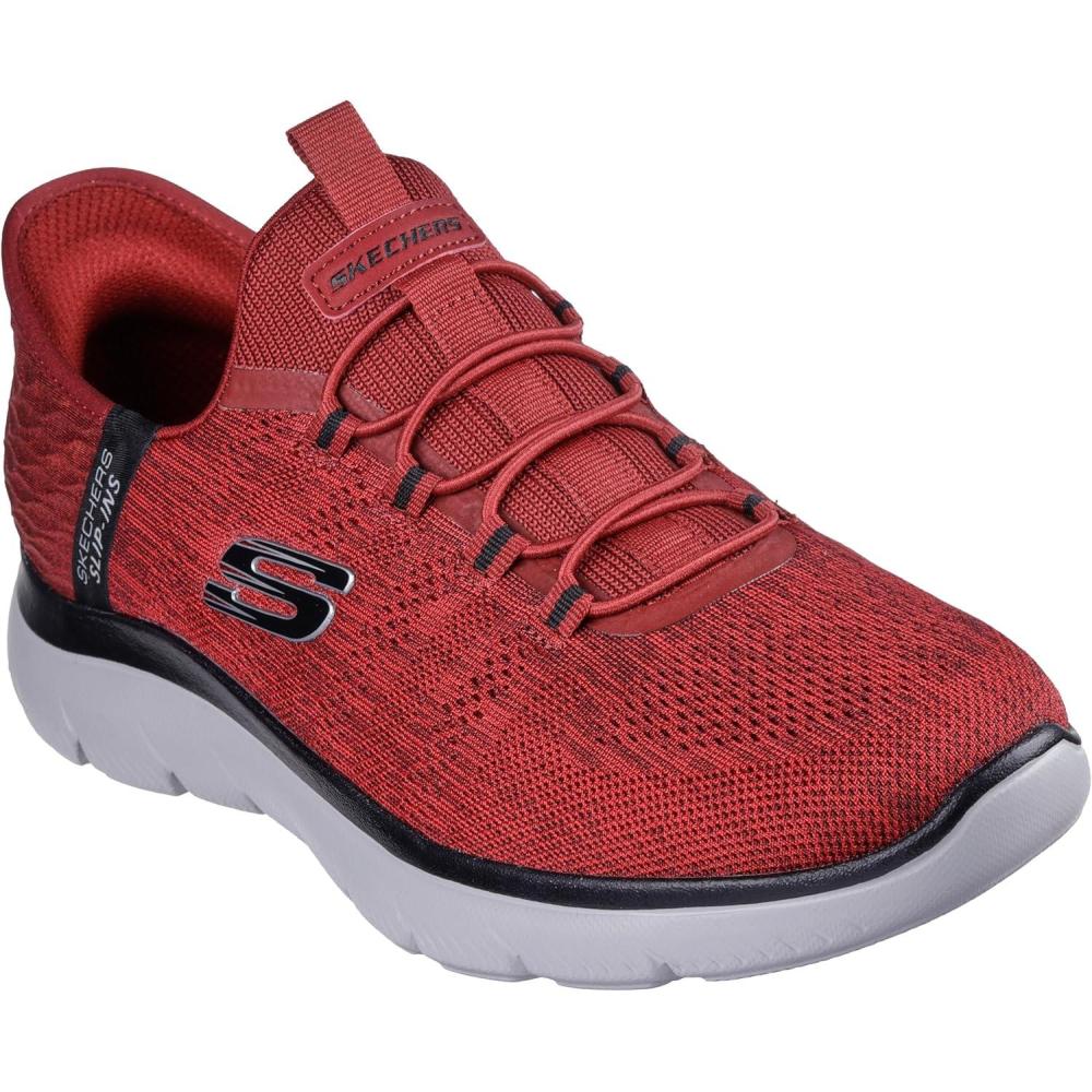 imageSkechers Mens Summits Key Pace Hands Free Slipin LoaferRedBlack Wide