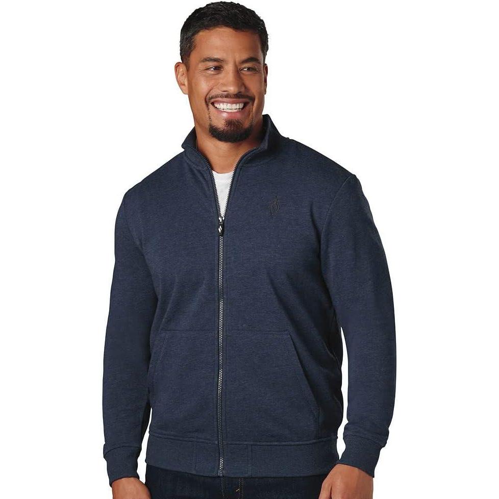 imageSkechers Mens The Hoodless Hoodie Go Walk Everywhere Full Zip Mock Neck JacketNavy