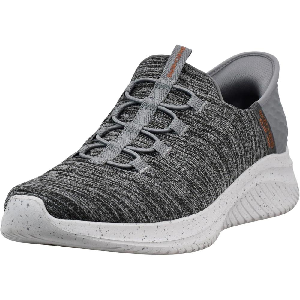 imageSkechers Mens Ultra Flex 30 Right Away Hands Free Slipin SneakerCharcoalOrange