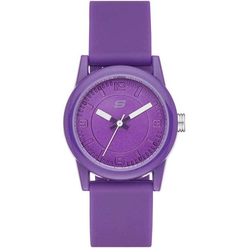 imageSkechers Rosencrans Mini Metal or Silicone Analog Watch for WomenPurple