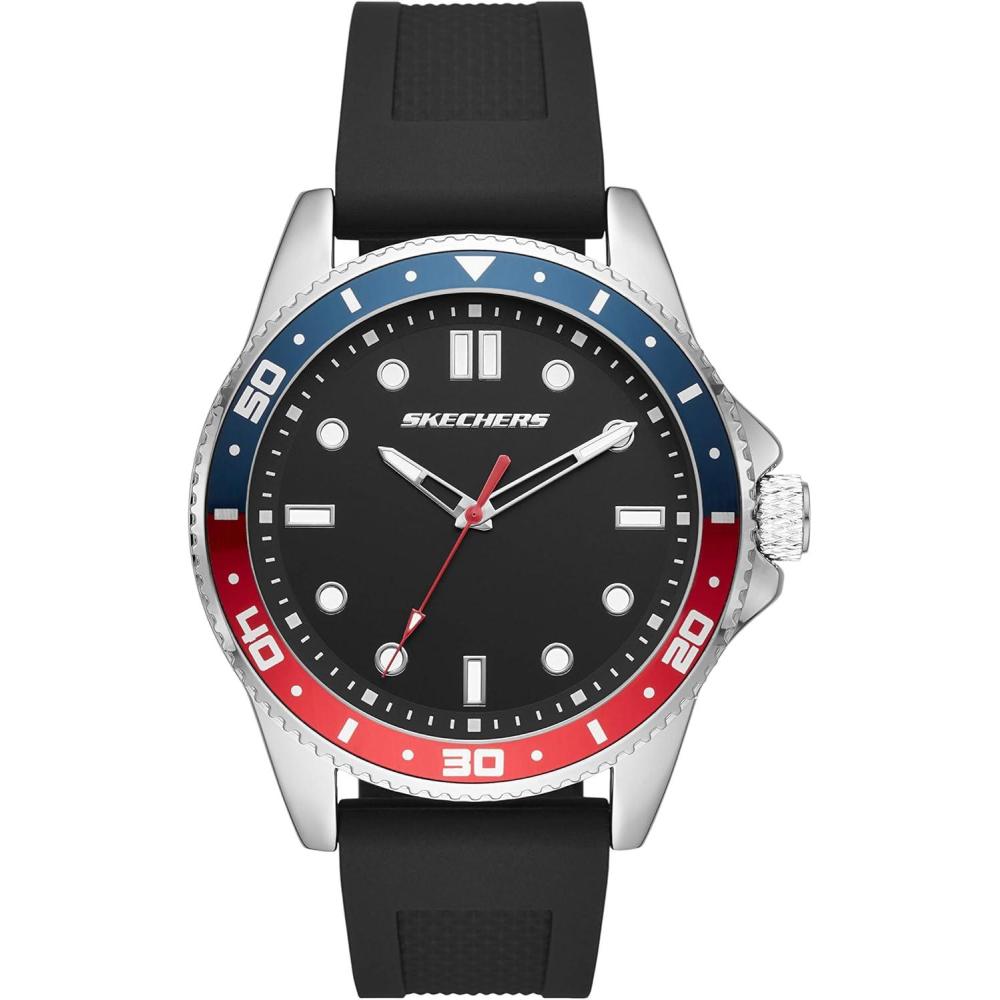imageSkechers ThreeHand Analog Casual Watch for MenLongfellow Black