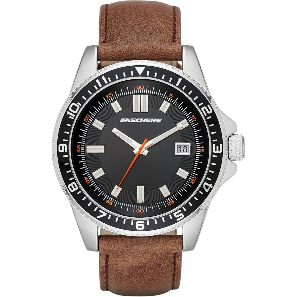 imageSkechers ThreeHand Analog Casual Watch for MenSilverBlack