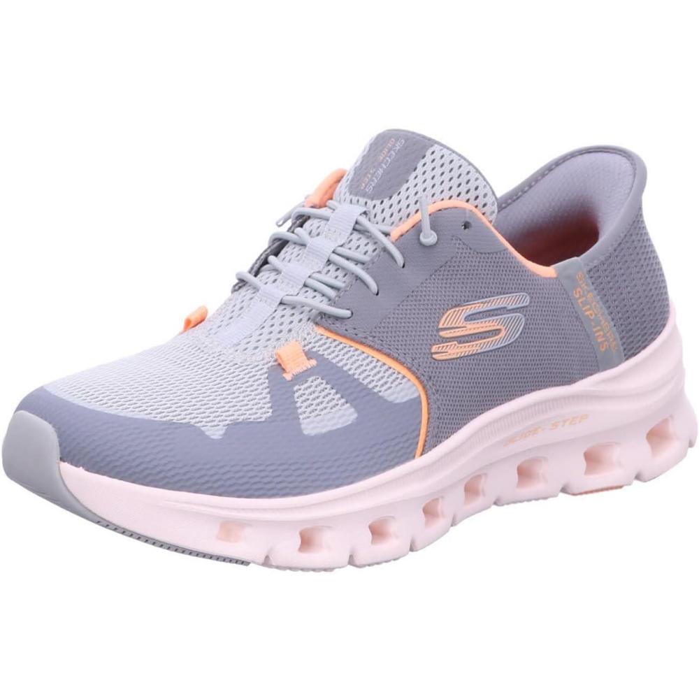 imageSkechers Womens Glide Step Pro Hands Free Slip Ins SneakerGyorgrayOrange