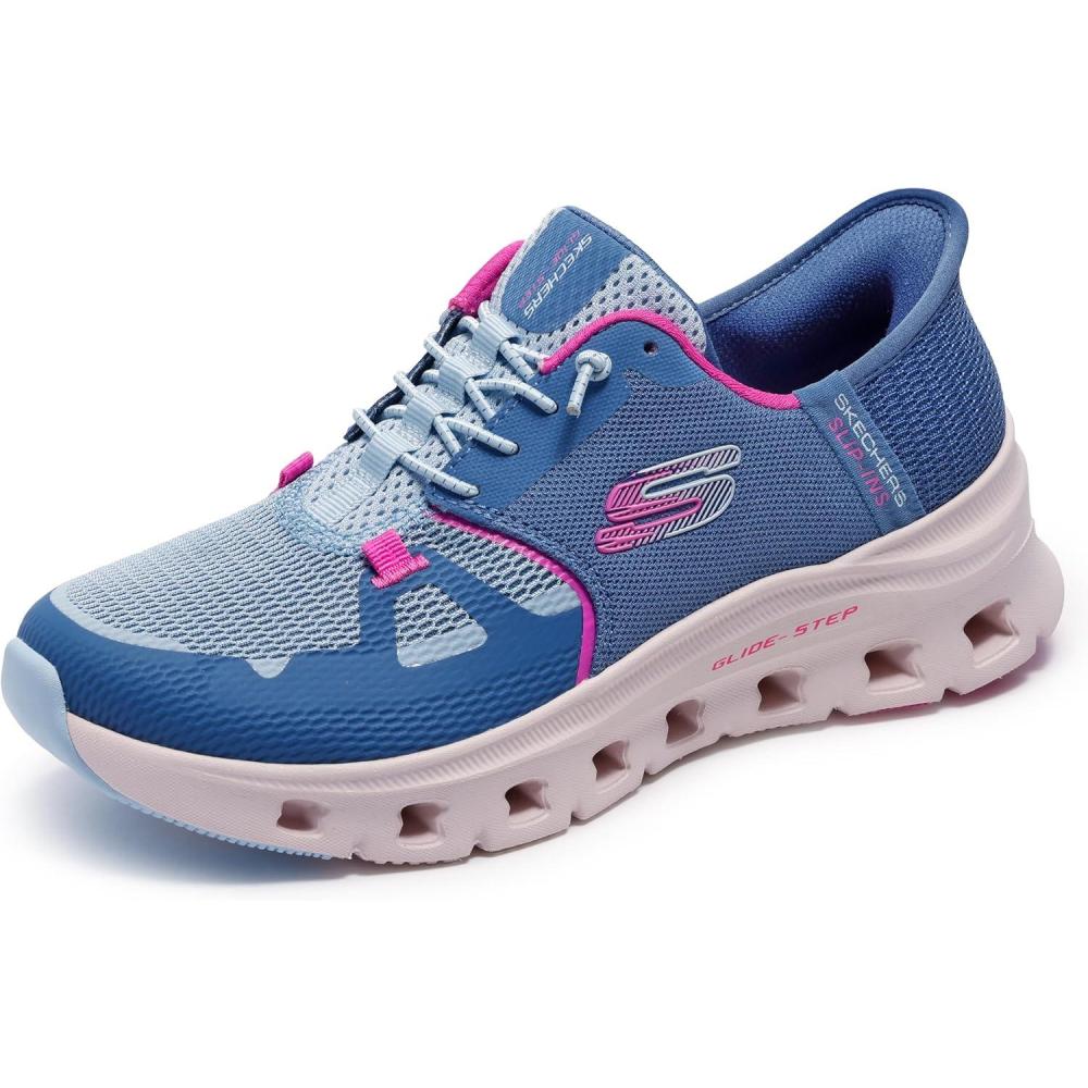 imageSkechers Womens Glide Step Pro Hands Free Slip Ins SneakerSltpslateTaupe