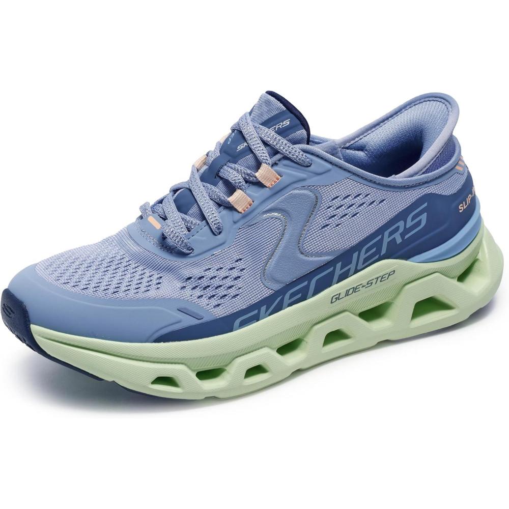imageSkechers Womens GlideStep Atlus Hands Free Slipins SneakerBlmtblueMulti