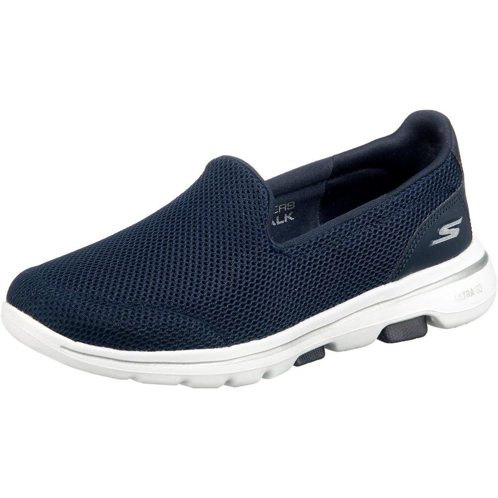 imageSkechers Womens Go Walk 5 ShoesNavyWhite
