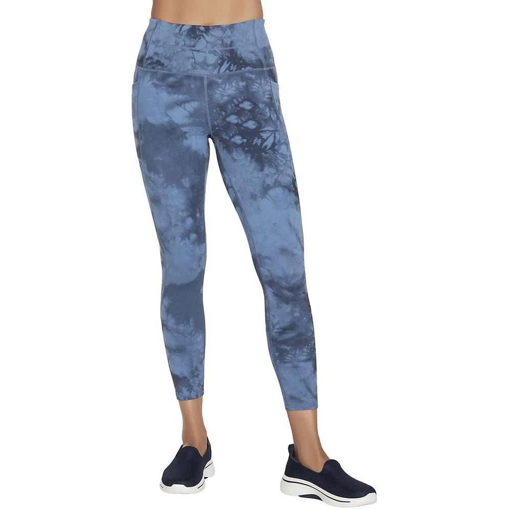 imageSkechers Womens Go Walk High Waisted 78 LeggingBlue Iris Skechdye
