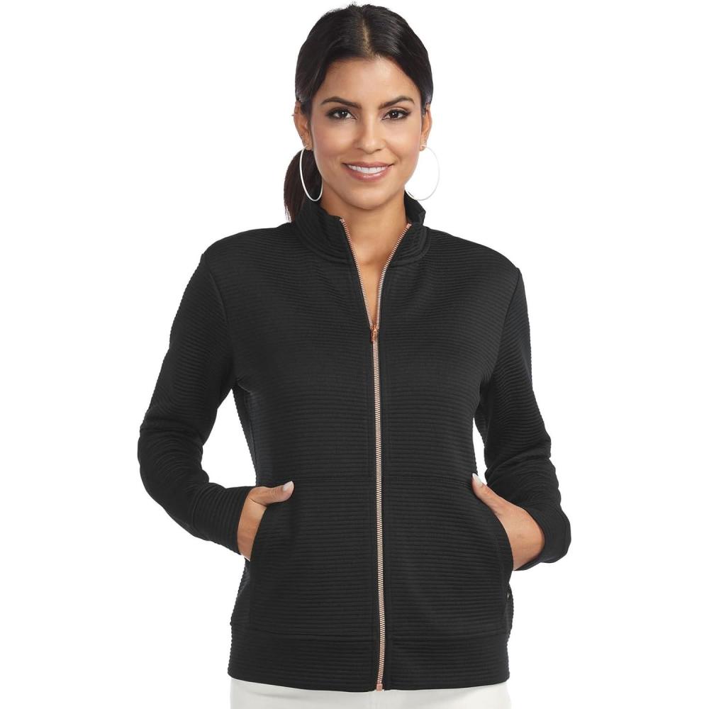 imageSkechers Womens Go Walk Hoodless Hoodie JacketBold Black