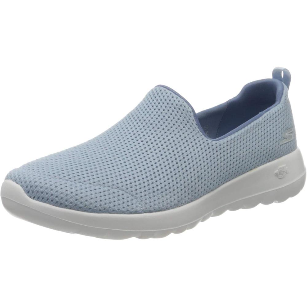 imageSkechers Womens Go Walk Joy SneakerBlue Lt Blue Textile Trim Light Blue