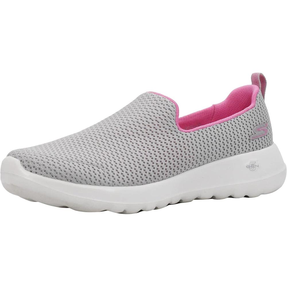 imageSkechers Womens Go Walk JoyTerrific SlipOn SneakersGreyPink