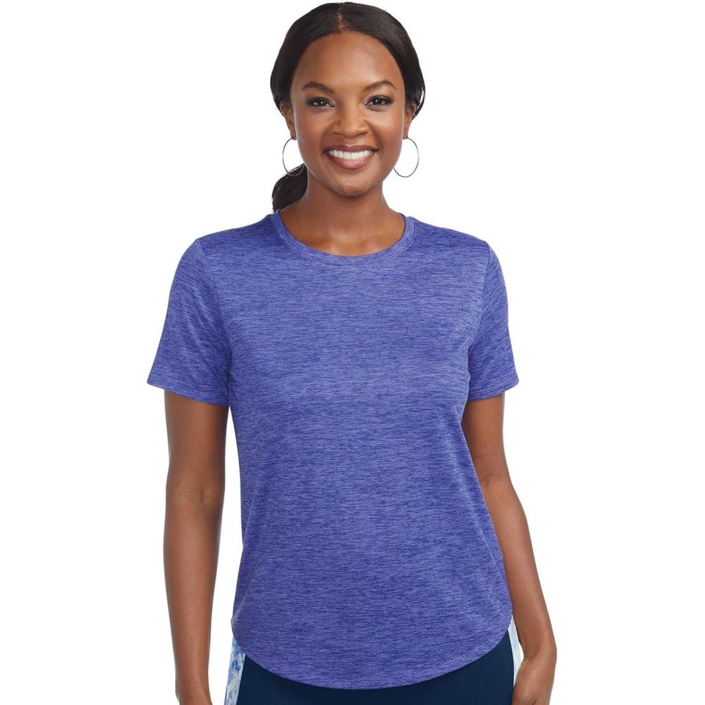 imageSkechers Womens Go Walk Moisture Wicking Go Dri Tunic TeeCosmic Dusk Liberty Swift
