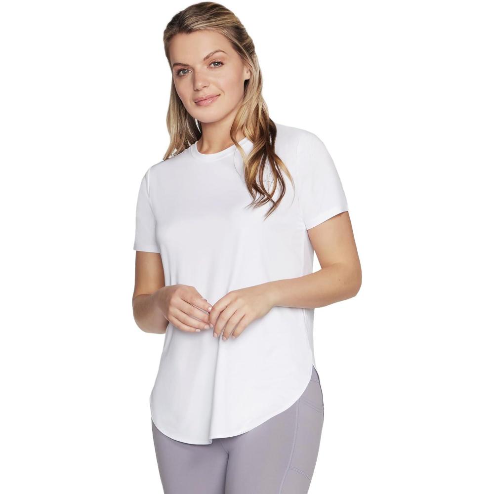 imageSkechers Womens Go Walk Moisture Wicking Go Dri Tunic TeeWhite