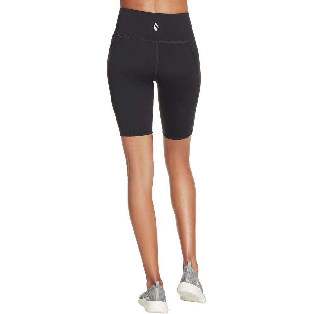 imageSkechers Womens Go Walk Slip Ins High Waisted 10quot Active Bike ShortBlack
