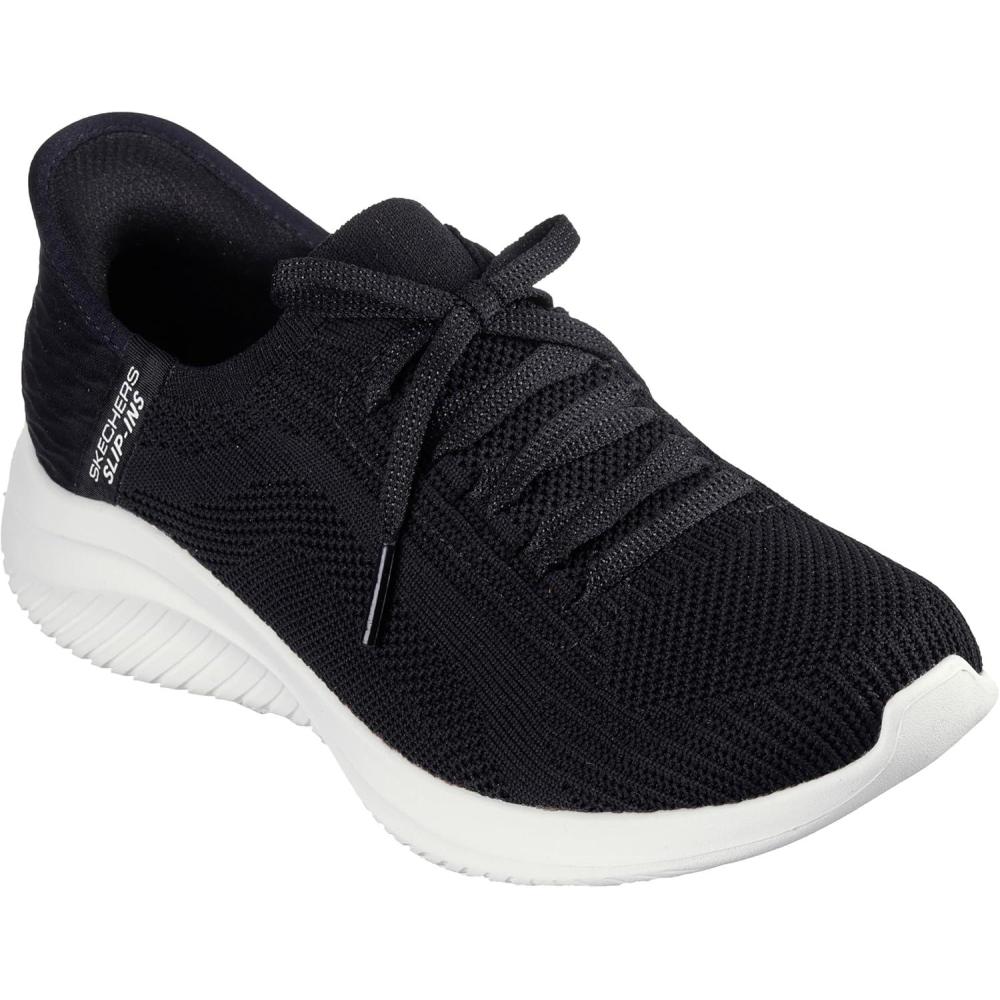 imageSkechers Womens Hands Free Slipins Ultra Flex 30Brilliant Path SneakerBlackWhite