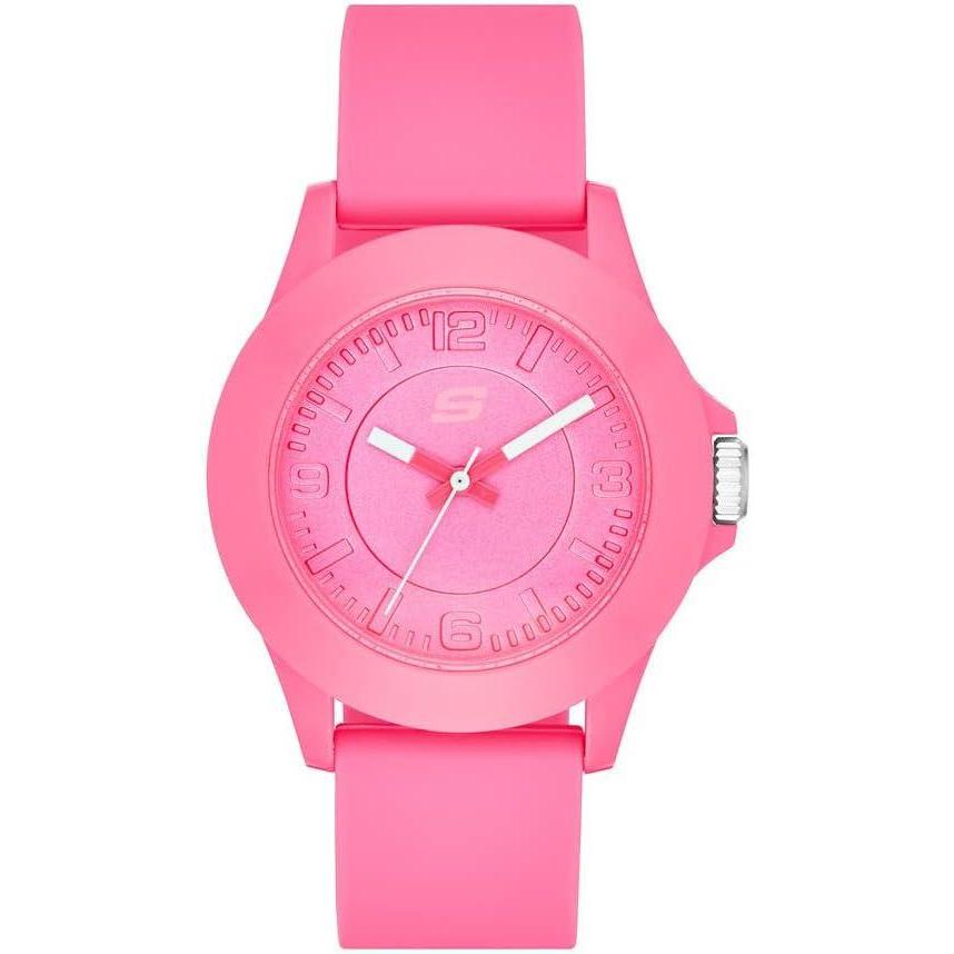 imageSkechers Womens Rosencrans Mid Quartz Plastic and Silicone Casual Sports WatchPink
