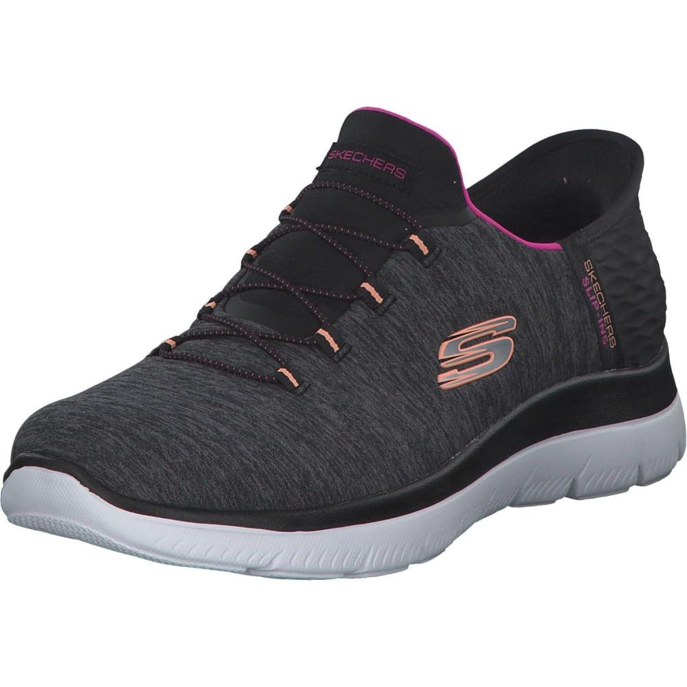 imageSkechers Womens Summits Dazzling Haze Hands Free Slip In SeakersBlackMulticolor