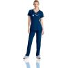BARCO Skechers Vitality Charge Scrub Pant for Women – Mid-Rise Medical Pant, 4-Way Stretch Women’s Scrub Pant(Navy)