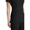 BARCO Skechers Vitality Charge Scrub Top for Women – V-Neck Medical Top, 4-Way Stretch Women’s Scrub Top(Black)