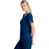 BARCO Skechers Vitality Charge Scrub Top for Women – V-Neck Medical Top, 4-Way Stretch Women’s Scrub Top(Navy)