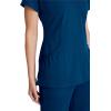 BARCO Skechers Vitality Charge Scrub Top for Women – V-Neck Medical Top, 4-Way Stretch Women’s Scrub Top(Navy)