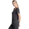 BARCO Skechers Vitality Charge Scrub Top for Women – V-Neck Medical Top, 4-Way Stretch Women’s Scrub Top(Pewter)