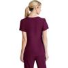 BARCO Skechers Vitality Charge Scrub Top for Women – V-Neck Medical Top, 4-Way Stretch Women’s Scrub Top(Wine)