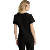 BARCO Skechers Vitality Electra Scrub Top for Women – V-Neck Medical Top, 4-Way Stretch Women’s Scrub Top(Black)