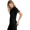 BARCO Skechers Vitality Electra Scrub Top for Women – V-Neck Medical Top, 4-Way Stretch Women’s Scrub Top(Black)