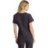 BARCO Skechers Vitality Electra Scrub Top for Women – V-Neck Medical Top, 4-Way Stretch Women’s Scrub Top(Pewter)
