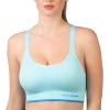 Skechers 3 Pack Womens Sports Bra, Sostén Deportivo, Racerback Keyhole, Athletic Yoga Multipack(Black/Flamingo/Gulf)
