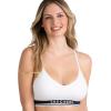 Skechers 3 Pack Womens Sports Bra, Sujetador Deportivo, Seamless Bralette, Yoga Athletic Workout(Black Beauty/Sleet/Bright White)