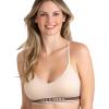 Skechers 3 Pack Womens Sports Bra, Sujetador Deportivo, Seamless Bralette, Yoga Athletic Workout(Brown/Nude/Blush)