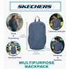 Skechers 365 Athletic Travel Backpack for Women & Men – College Backpack, Multipurpose Back Pack (Black & White)(Coronet Blue)