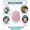 Skechers 365 Athletic Travel Backpack for Women & Men – College Backpack, Multipurpose Back Pack (Black & White)(Lotus)