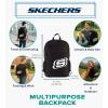Skechers 365 Central Travel Backpack for Women & Men, College Backpack, Laptop Bag, Multipurpose Back Pack & Book Bag (Grey)(Black & White)