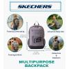 Skechers 365 Central Travel Backpack for Women & Men, College Backpack, Laptop Bag, Multipurpose Back Pack & Book Bag (Grey)(Grey)